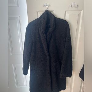 Black Sherpa Coat